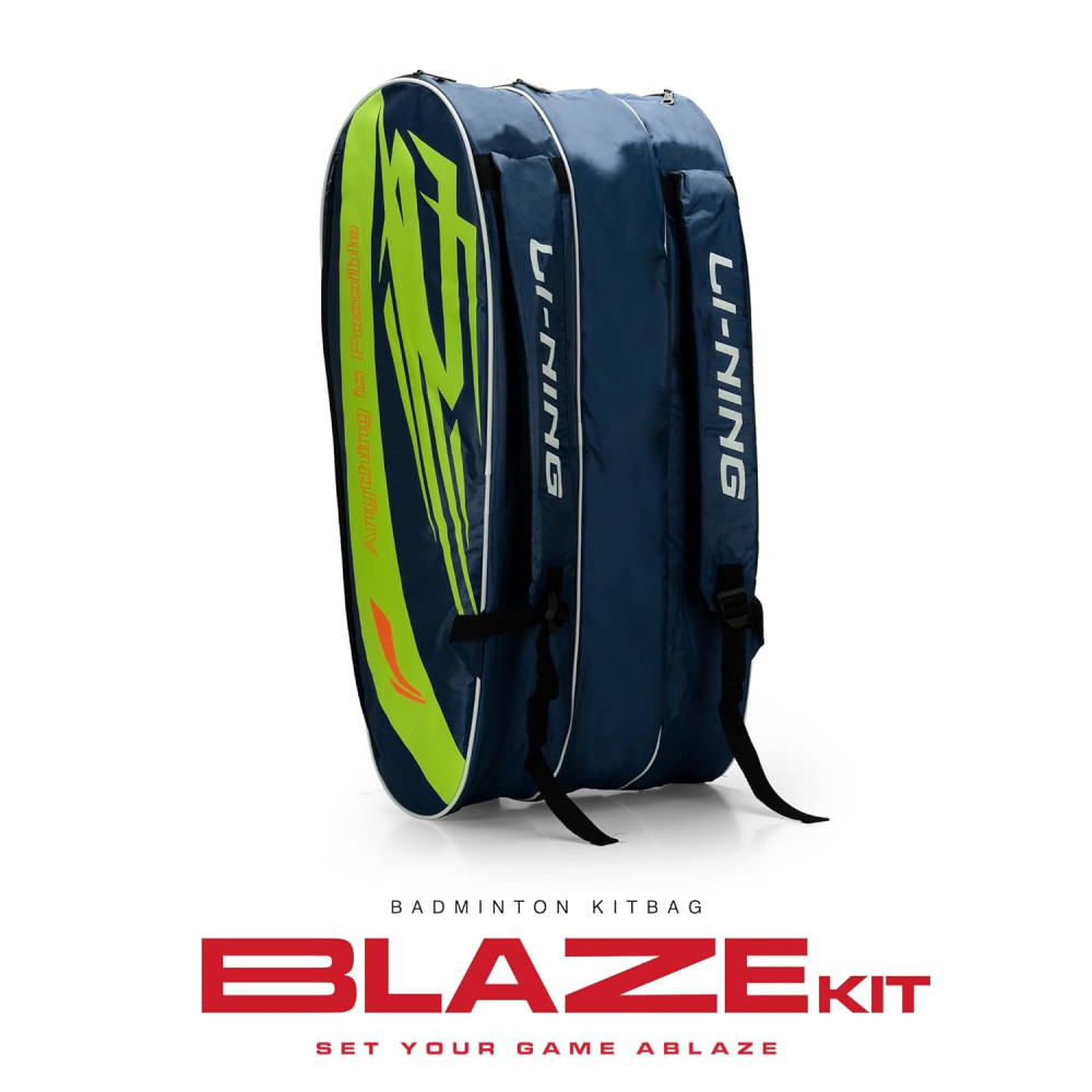 Li-Ning Blaze Triple Zipper Polyester Badminton Kit Bag