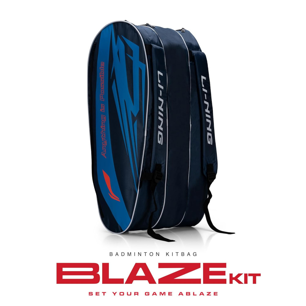 Li-Ning Blaze Triple Zipper Polyester Badminton Kit Bag