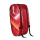 Li-Ning Hustler Triple Compartment with Side Pouch (9 in 1) Badminton Kit Bag (Navy/Turquoise Blue)