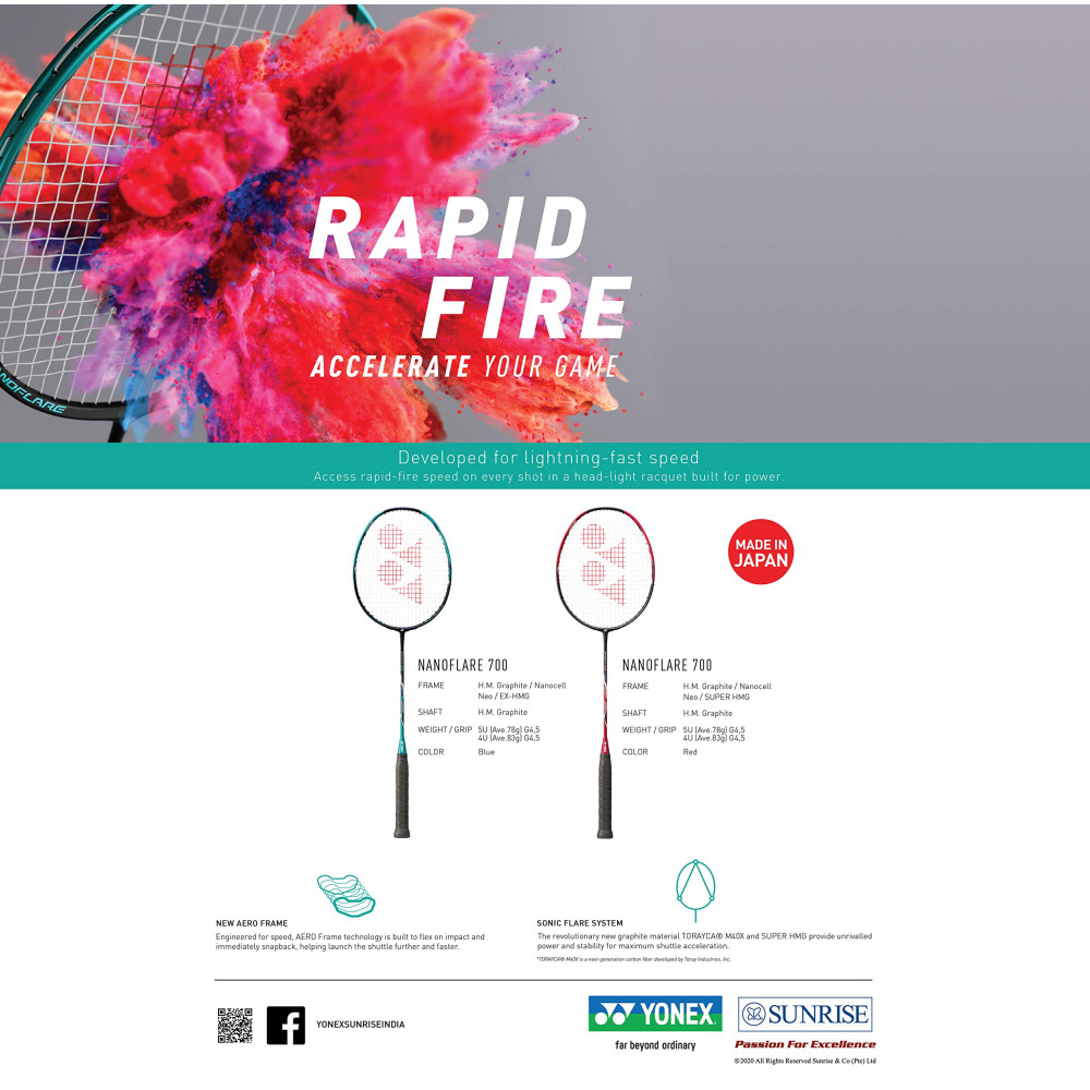 Yonex NanoFlare 700 Badminton Racket
