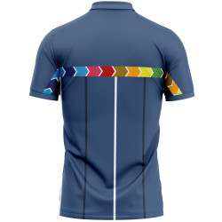 England Blue ODI World Cup 1996 Half Sleeves Cricket Fan Jersey - 100% Dryfit Polyester