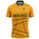 South Africa Yellow 2022 T20 World Cup Half Sleeves Cricket Fan Jersey - 100% Dryfit Polyester - With Name Personalization South Africa Yellow 2022 T20 World Cup Half Sleeves Cricket Fan Jersey - 100% Dryfit Polyester - With Name Personalization