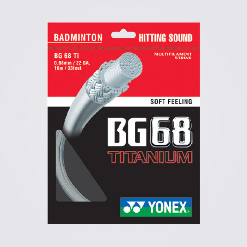 Yonex BG 68 Titanium Badminton String - 0.68mm
