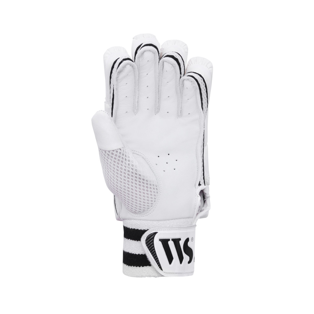 Whitedot Capital White Cricket Batting Gloves