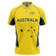 Australia Half Sleeves Cricket Fan Jersey - 100% Dryfit Polyester - With Name Personalization Australia Half Sleeves Cricket Fan Jersey - 100% Dryfit Polyester - With Name Personalization