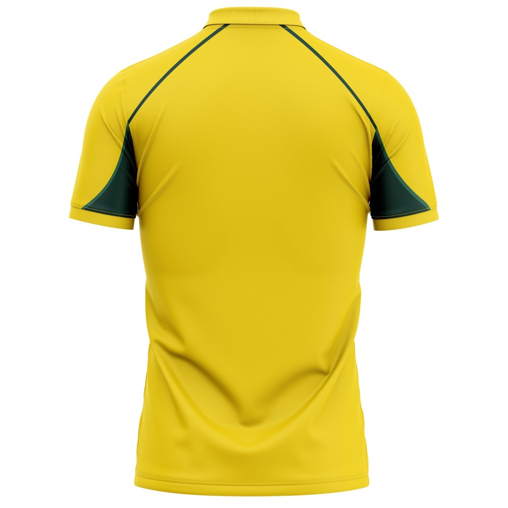 Australia Half Sleeves Cricket Fan Jersey - 100% Dryfit Polyester - With Name Personalization Australia Half Sleeves Cricket Fan Jersey - 100% Dryfit Polyester - With Name Personalization