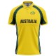 Australia Half Sleeves Cricket Fan Jersey - 100% Dryfit Polyester - With Name Personalization Australia Half Sleeves Cricket Fan Jersey - 100% Dryfit Polyester - With Name Personalization