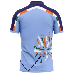 India 1996 ICC Champions Trophy Half Sleeves Cricket Fan Jersey - 100% Dryfit Polyester - With Name Personalisation