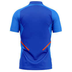 India ICC World Cup 2019 Half Sleeves Cricket Fan Jersey - 100% Dryfit Polyester - With Name Personalization