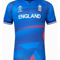 England Blue ODI World Cup 2023 Half Sleeves Cricket Fan Jersey - 100% Dryfit Polyester