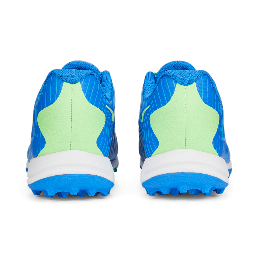 Puma x one8 22 FH Rubber Unisex Cricket Shoes - Bluemazing-Elektro Green-Puma White