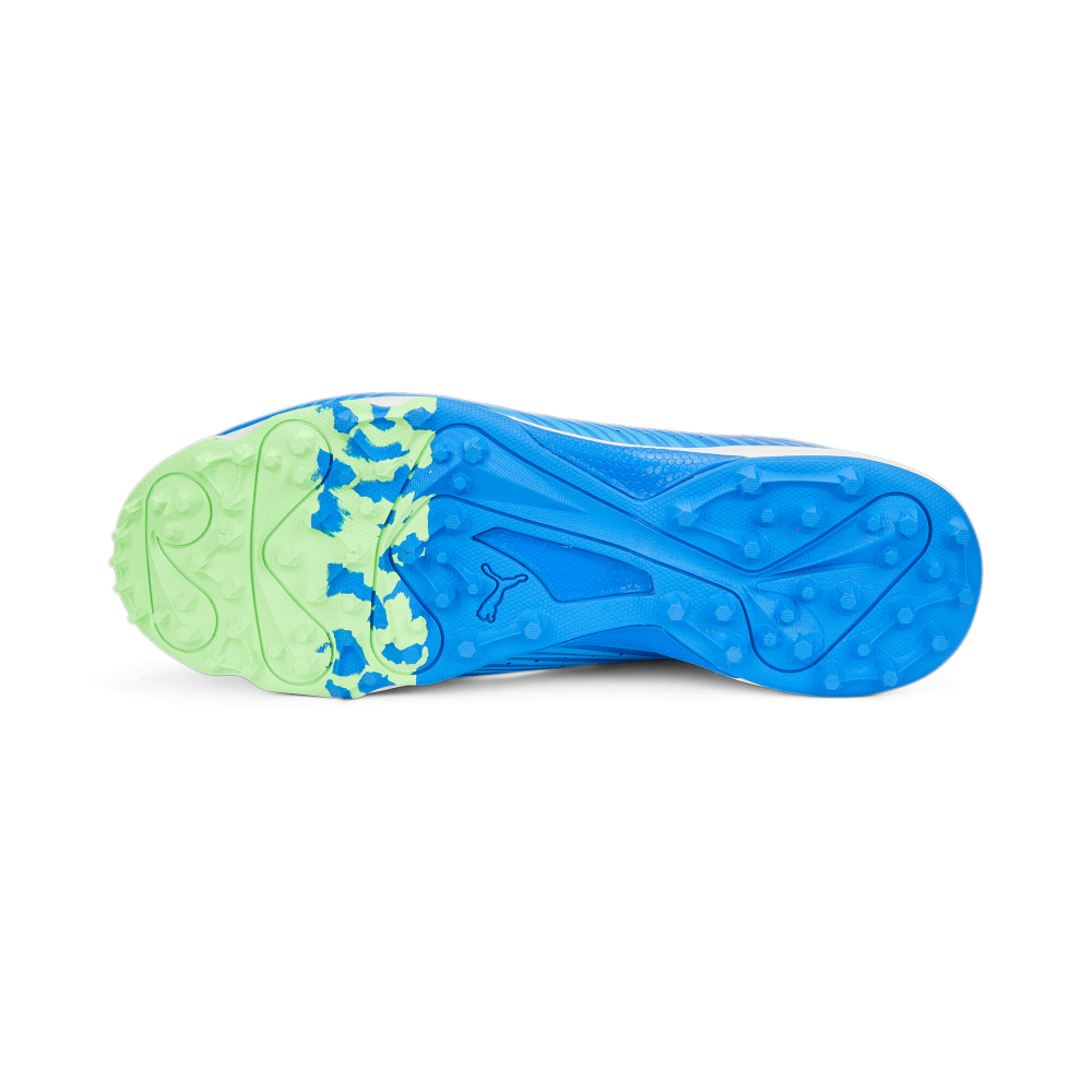 Puma x one8 22 FH Rubber Unisex Cricket Shoes - Bluemazing-Elektro Green-Puma White