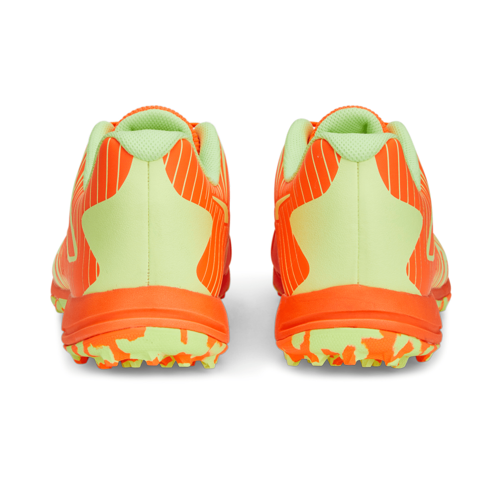 Puma x one8 22 FH Rubber Unisex Cricket Shoes - Ultra Orange-Fast Yellow