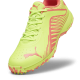 Puma 22 FH Rubber Unisex Cricket Shoes - Green-Fire Orchid