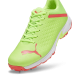 Puma 22.2 Spike Unisex Cricket Shoes - Green-Parakeet Green-Fire Orchid