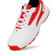 Puma High Run Cricket Shoes - PUMA White-Burnt Red-PUMA Black