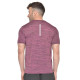 Whitedot FlexFit Round Neck Regular Dry Fit Gym Sports T-Shirt - Magenta